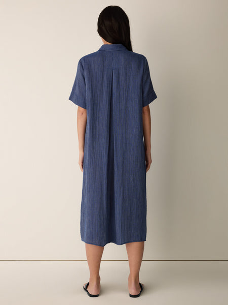 Eileen Fisher Cotton Gauze Stripe Dress- Deep Dive