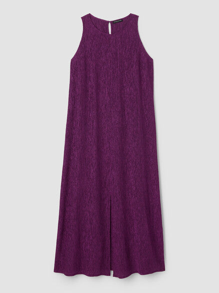 Eileen Fisher Plisse Maxi Dress- African Violet