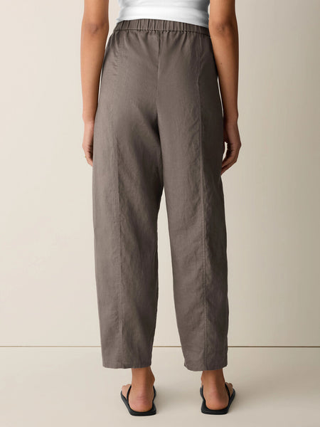 Eileen Fisher Organic Linen Lantern Pant-Walnut