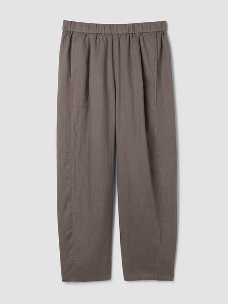 Eileen Fisher Organic Linen Lantern Pant-Walnut