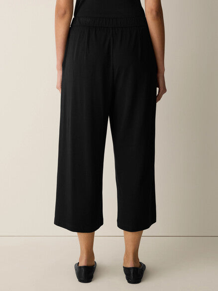 Eileen Fisher Jersey Knit Culotte-Black