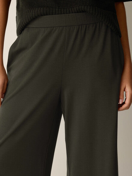 Eileen Fisher Jersey Knit Culotte-Black