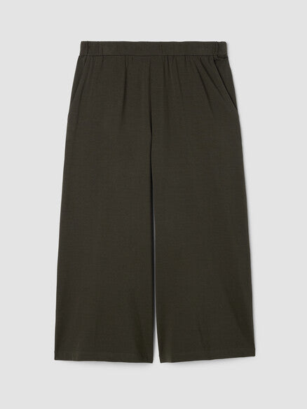 Eileen Fisher Jersey Knit Culotte-Black