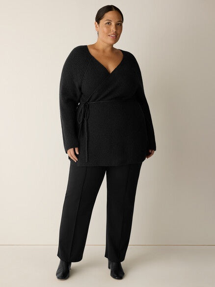 Eileen Fisher Ponte Kick Pant- Black