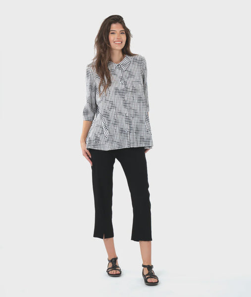 Niche Wray Swing Blouse-Shadow Plaid