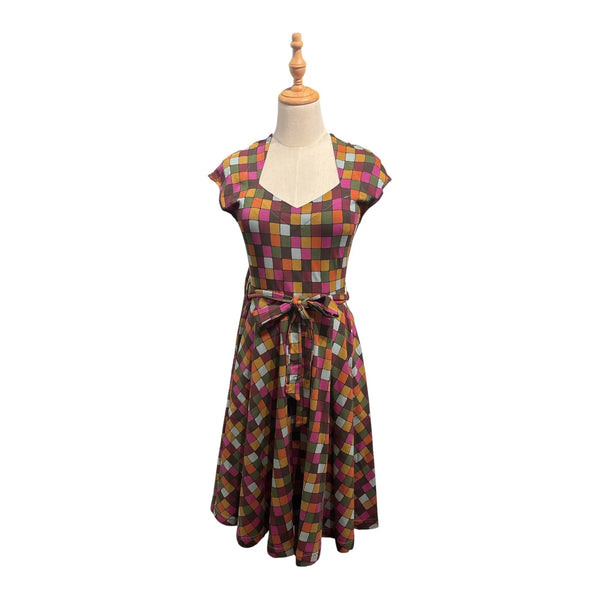 Effie's Heart Hedy Cap Sleeve Dress- Dream Print