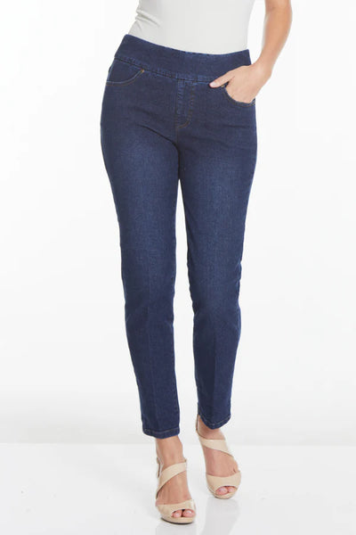 Slimsation Pull-On Ankle Jean with Front and Back Pockets