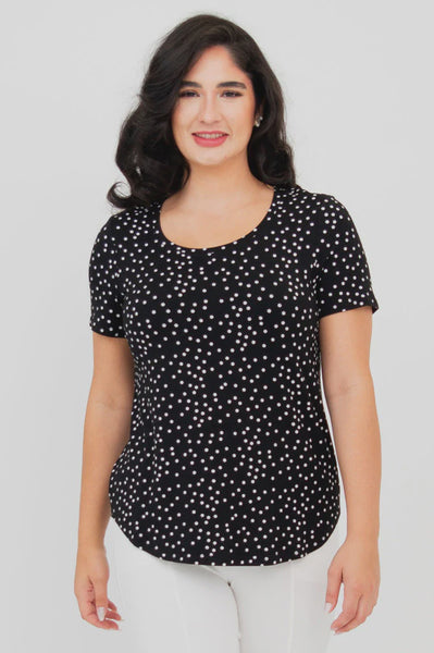 Blue Sky Tessa Tee- Polka Dot