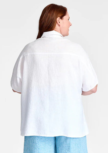 Flax Lauren Shirt- Amethyst Gauze