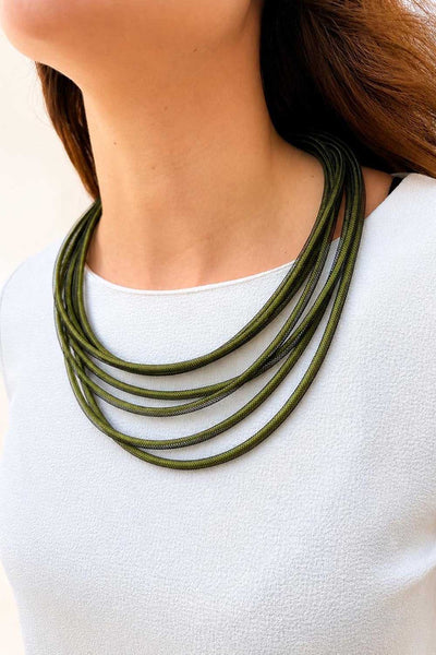 Life Necklace Round-Green