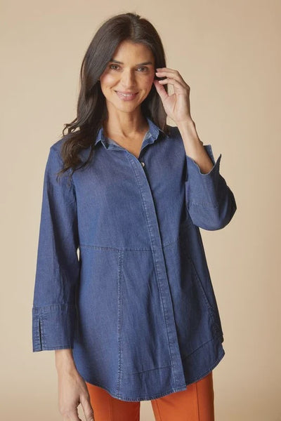 Habitat Perfect Travel Shirt-Dark Denim