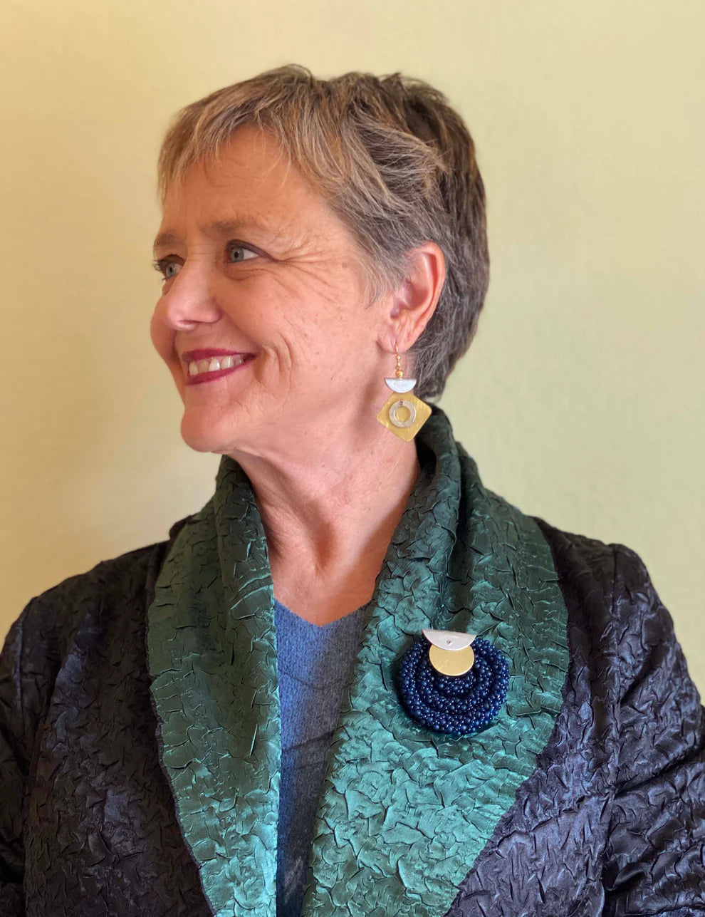 Chick Boss Swing Mixed Metal Dangle Earrings