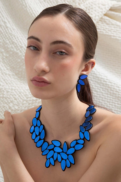 Raindrop Necklace - Blue
