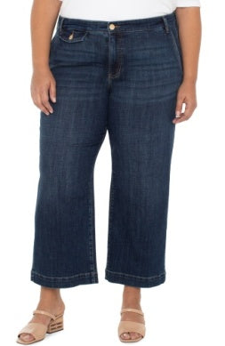 Liverpool Hi Rise Wide Crop-Albany