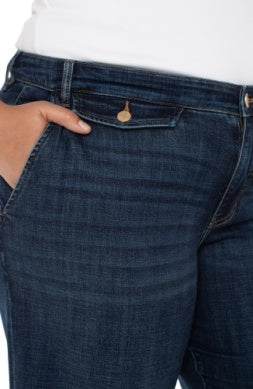 Liverpool Hi Rise Wide Crop-Albany