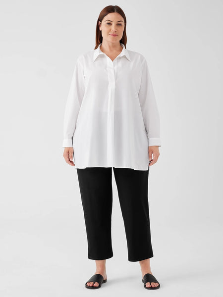 Eileen Fisher Cotton Poplin Pullover Shirt