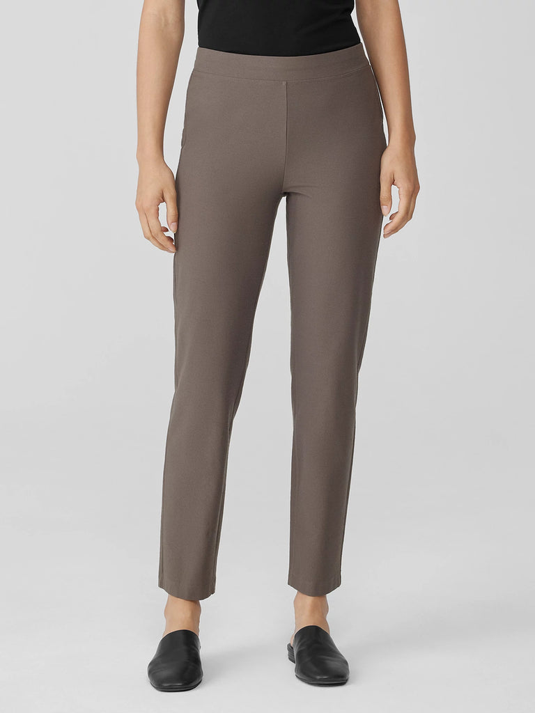 Eileen Fisher Stretch Crepe Ankle Pant-Cobblestone – In Full Swing