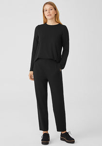 Eileen Fisher Jersey  Slim Slouchy Pant-Black