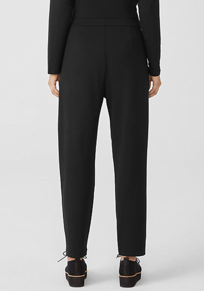 Eileen Fisher Jersey  Slim Slouchy Pant-Black