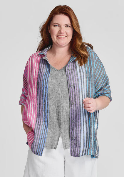 Flax Lauren Shirt-Endless Stripe